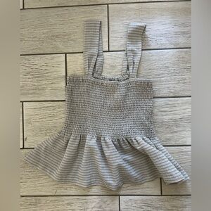 Madewell smocked tank top